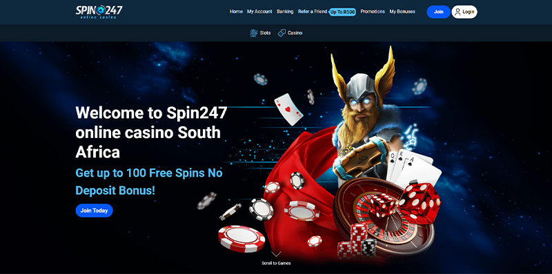 Spin247 mobile app